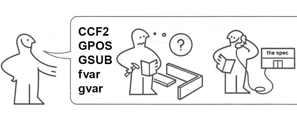 IKEA instruction manual meme about Font engineering