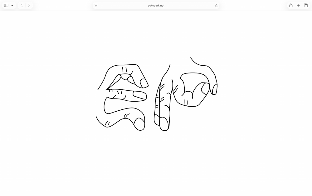 E and P in hand letters
