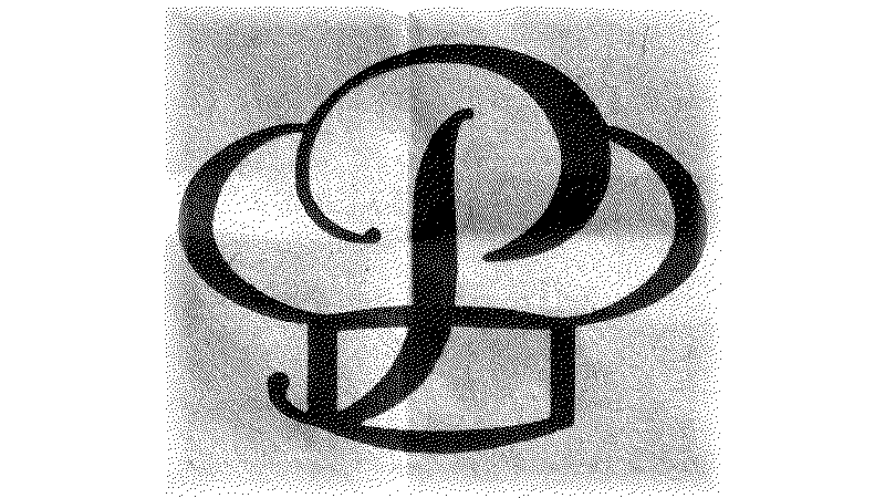 The Porto&rsquo;s chef hat logo, a P and an L drawn as a chef&rsquo;s hat: a dithered scan of the paper bag, a pen tracing its outline as Bézier points and handles appear, then the logo filled in solid black